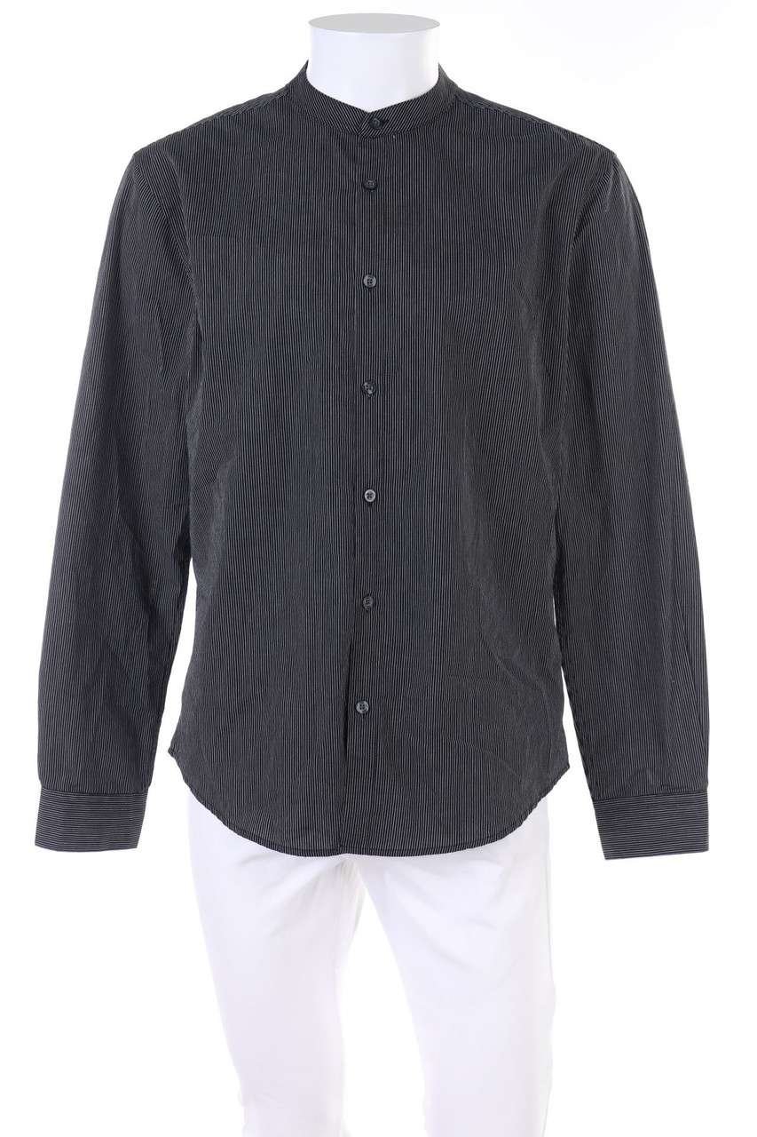 SMOG - gestreiftes Hemd - L