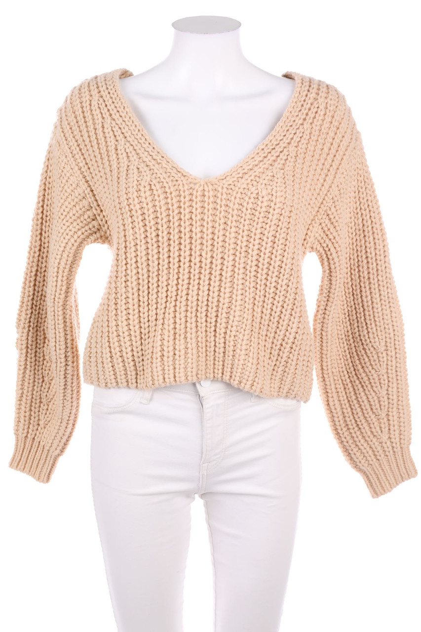 H&M - Strick-Pullover mit Wolle - XS