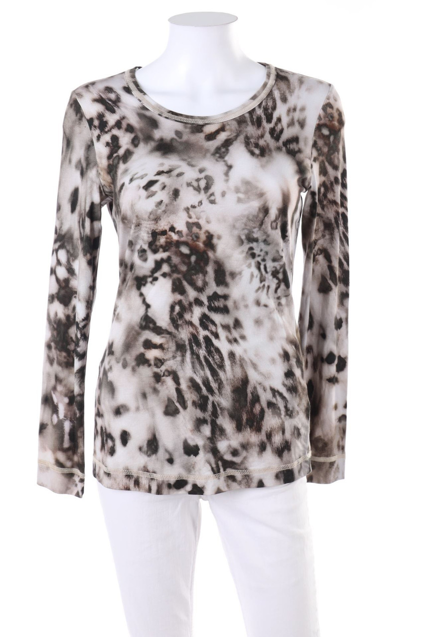 APANAGE - Longsleeve-Shirt mit Animal-Print - D 36