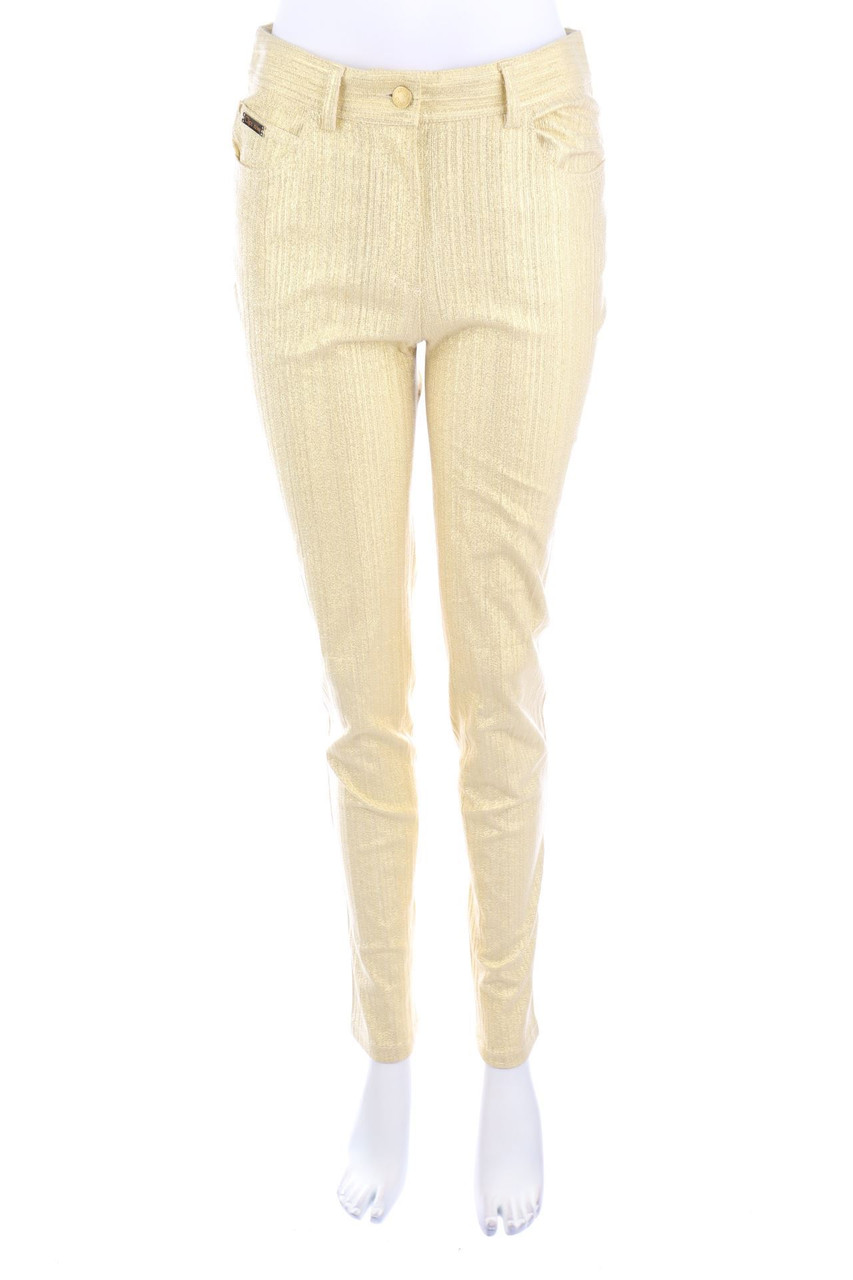 Clips more - Metallic-Hose mit Streifen - D 38