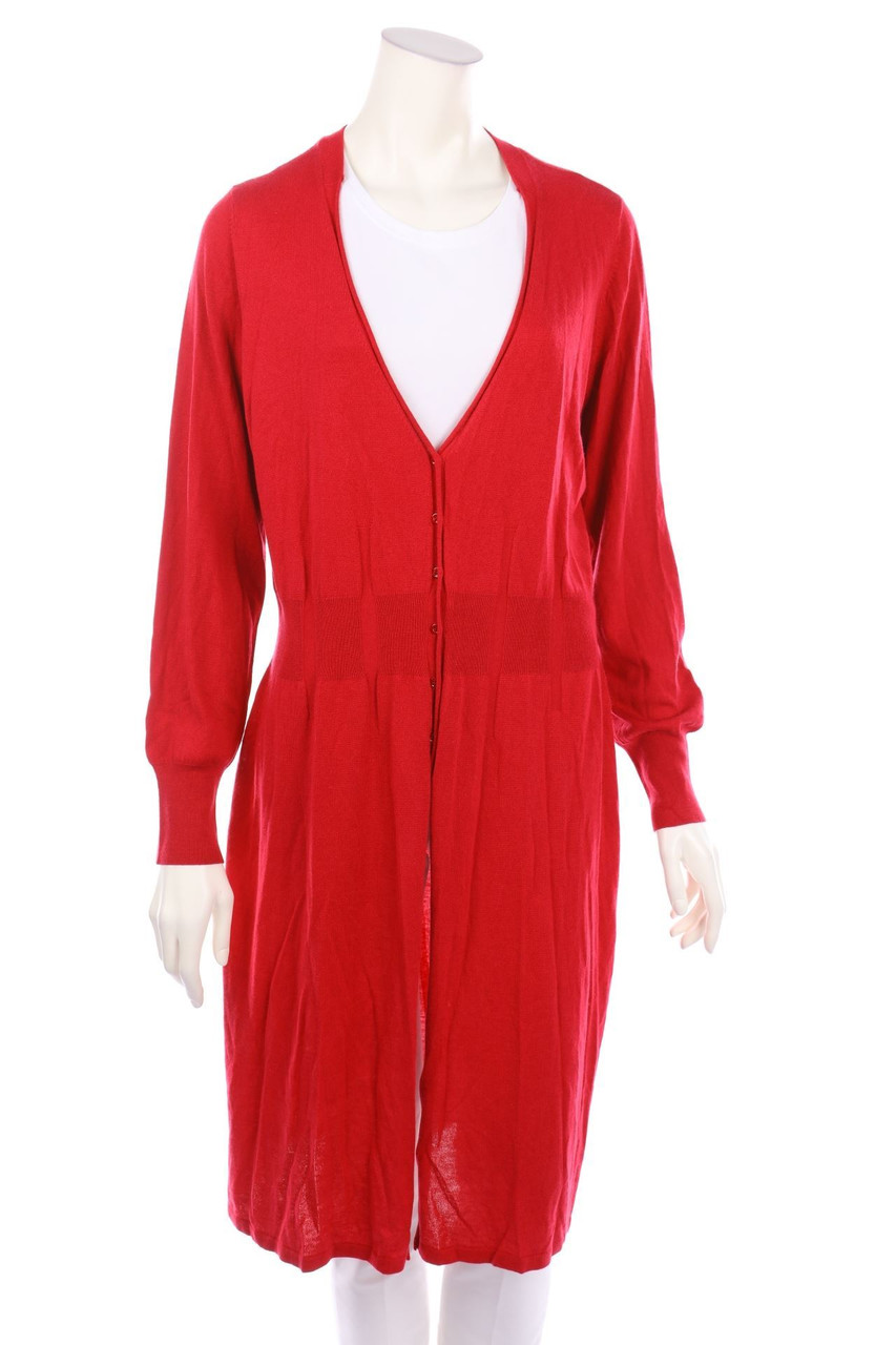 NOVE MARZO - Long-Kaschmir/Seide-Cardigan - D 44