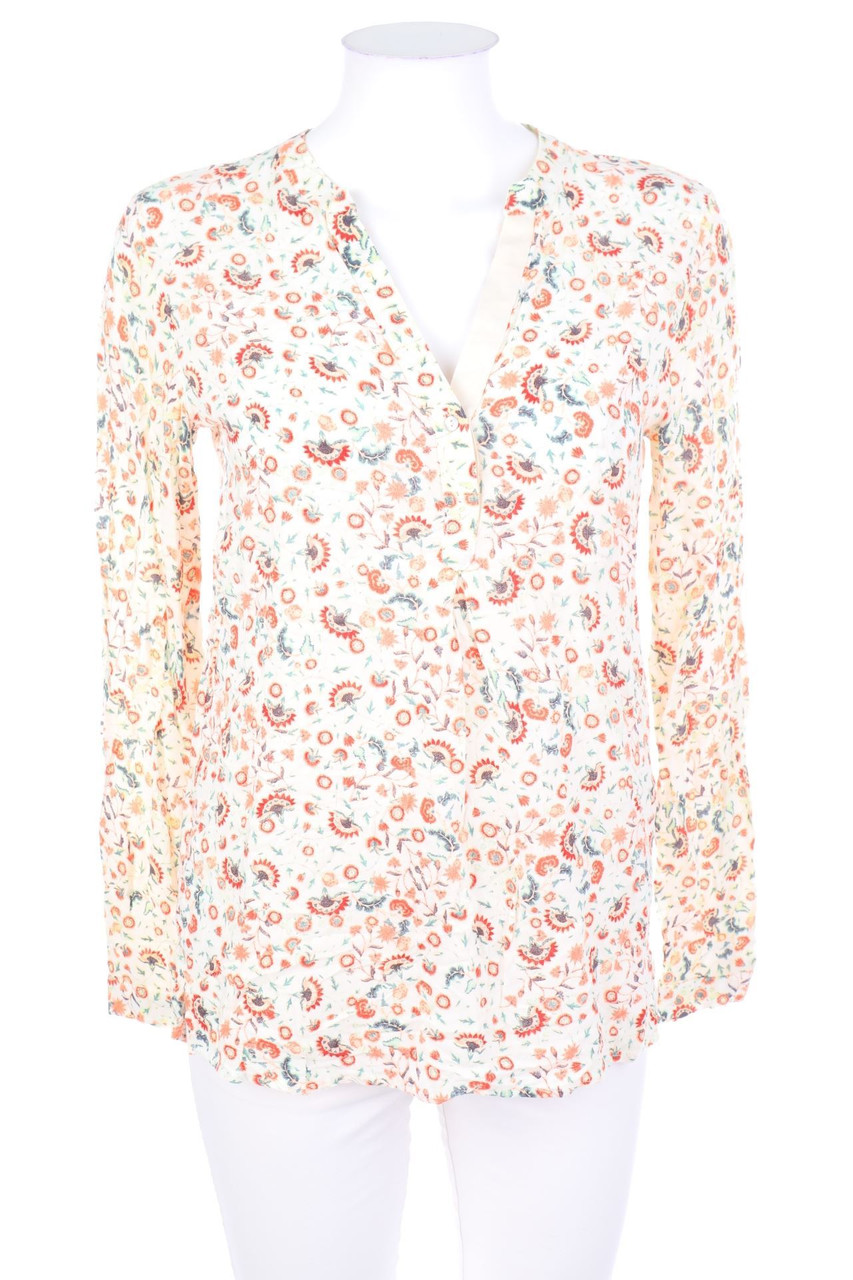 ESPRIT - Bluse zum Krempeln mit Blumen-Print - D 34