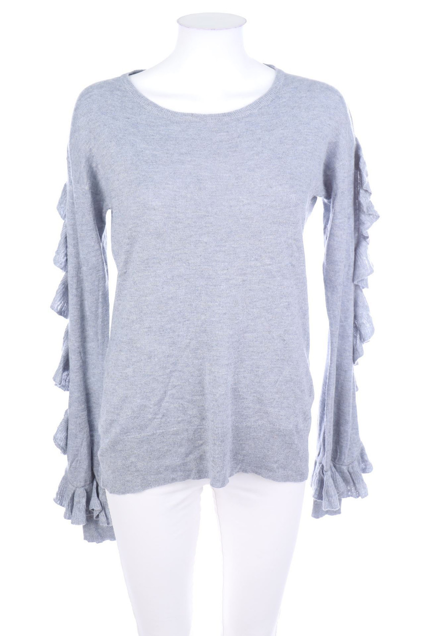SECONDHAND - Strick-Pullover aus Viskose-Mix mit Wolle mit Volants - S