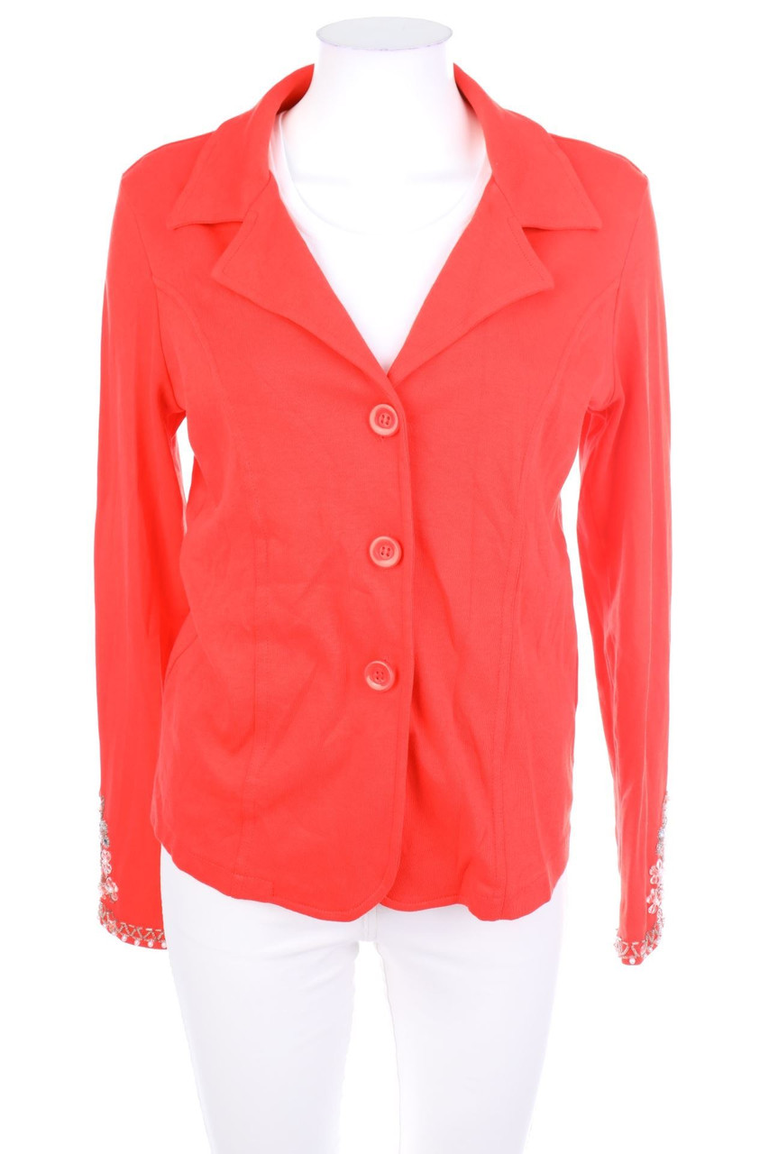 HEINE - Jersey-Blazer mit Schmuckstein-Applikation - D 38