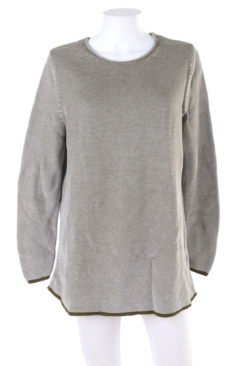 Ohne Label - Strick-Pullover mit Streifen - L