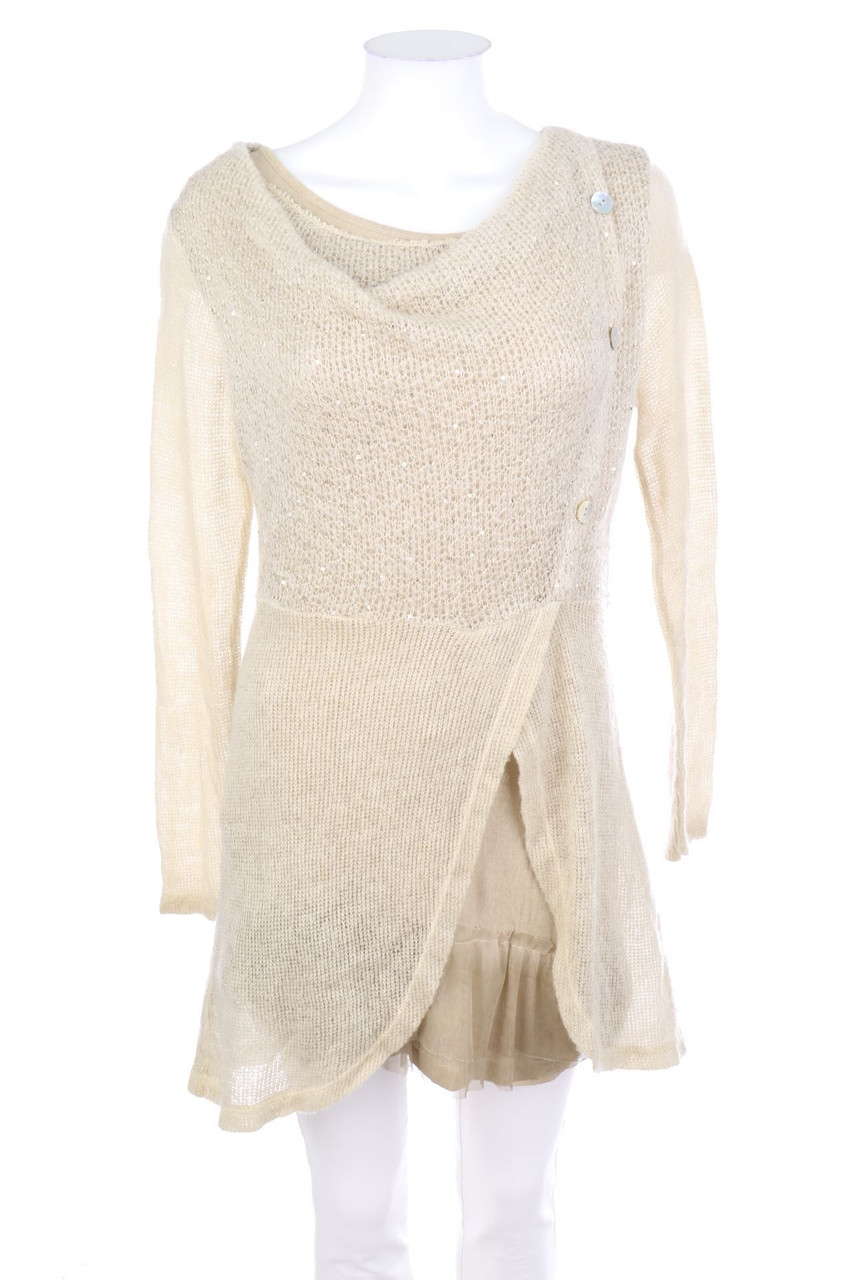 NEW COLLECTION - Strick-Pullover aus Mohair-Mix im Layer Look - S