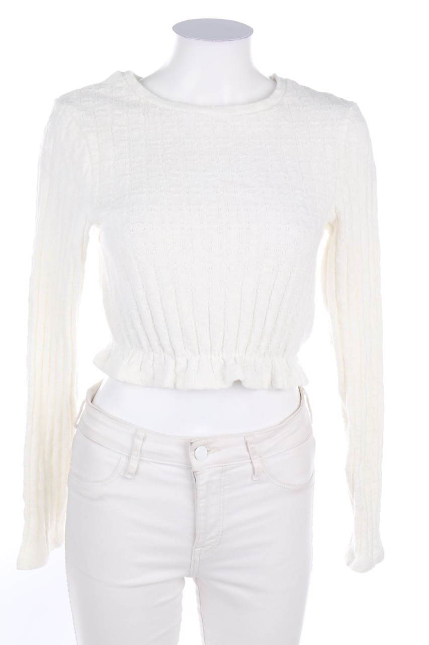 NA-KD - Cropped-Longsleeve-Shirt - XS