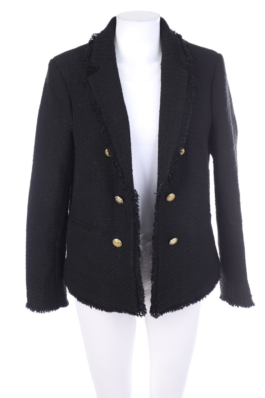 H&M Bouclé-Blazer-Jacke mit Wolle D 42