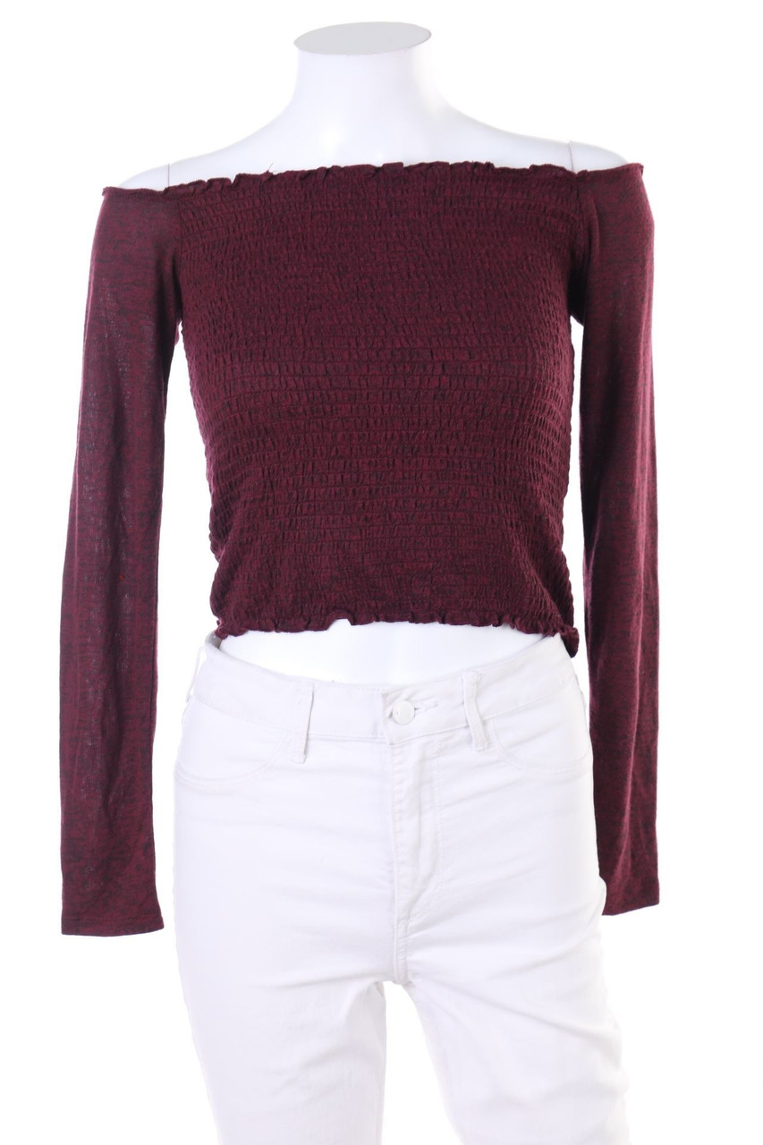 HOLLISTER - Longsleeve-Shirt mit Rüschen - D 36