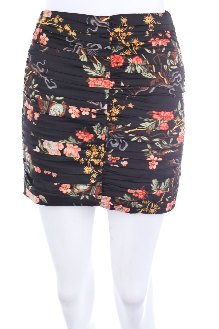 MANGO - Minirock mit Blumen-Print - XS