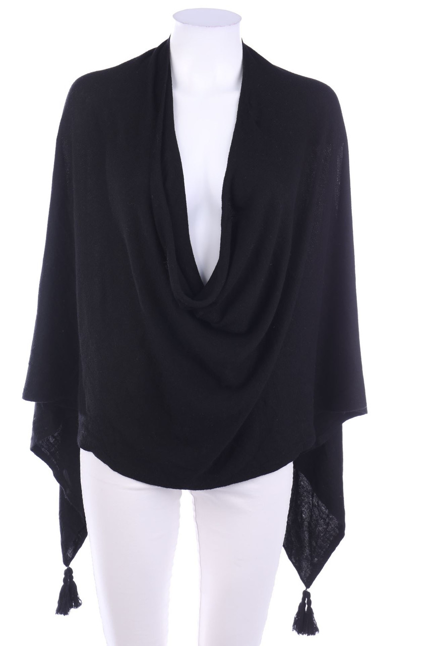 Ohne Label - Poncho mit Fransen - ONE SIZE