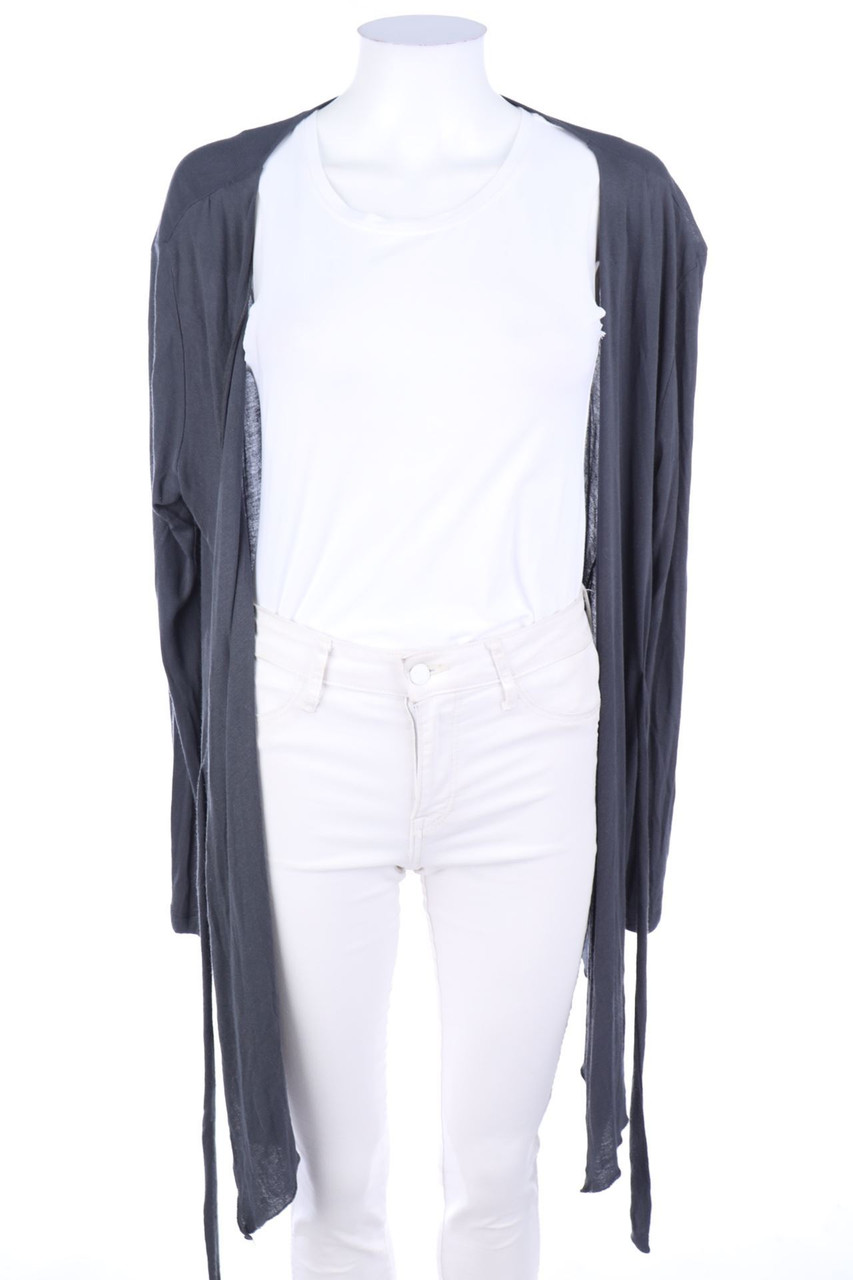 SECONDHAND - Cardigan mit Wasserfall-Ausschnitt zum Knoten - M