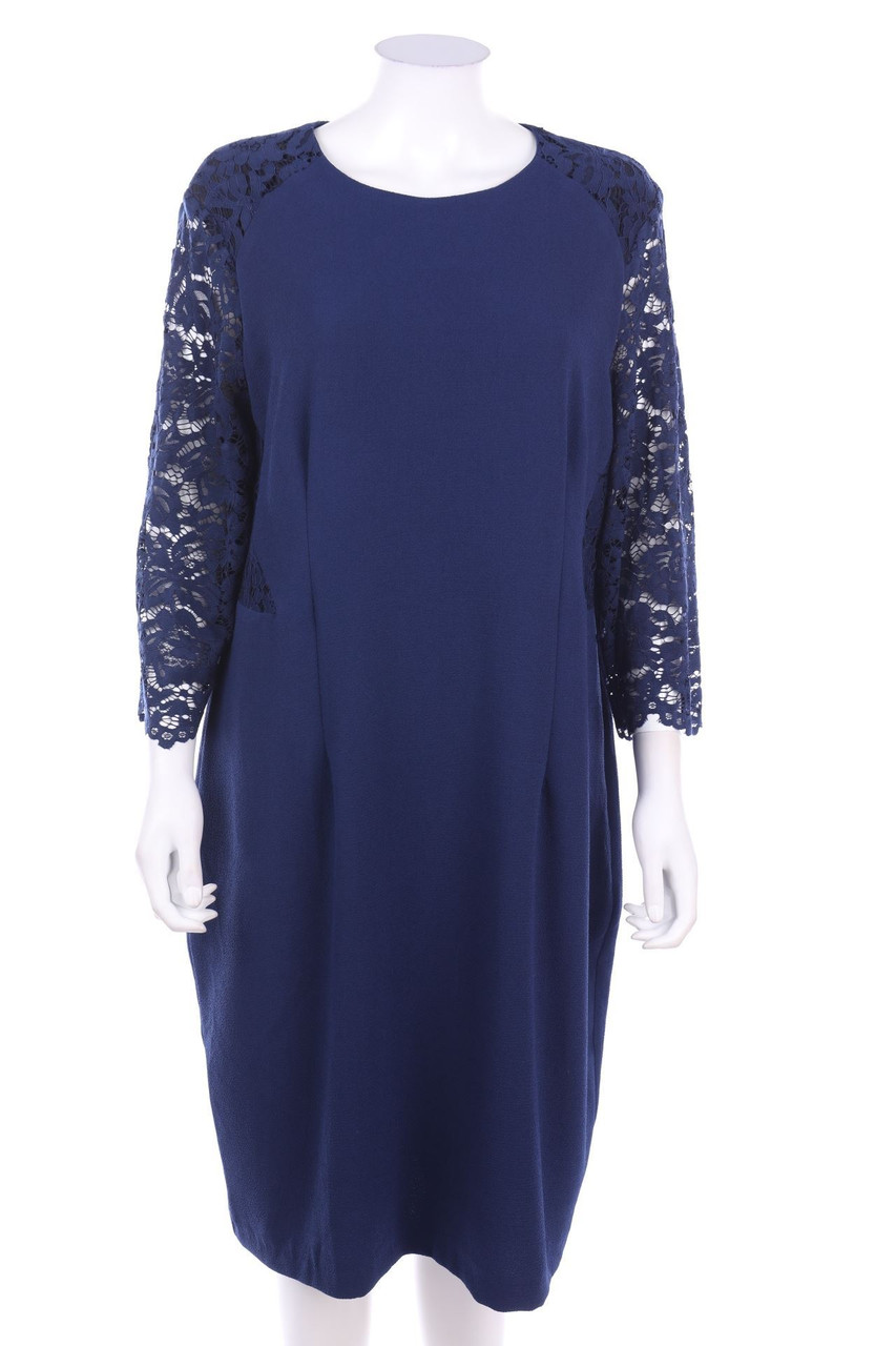 CARLA FERRONI - Abendkleid mit Spitzen-Einsatz - D 50