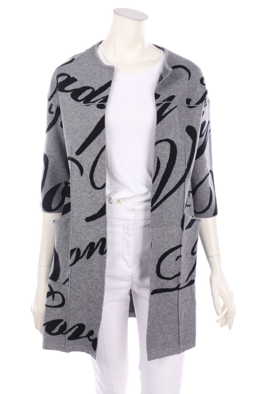 LE VOLIÈRE - Long-Cardigan mit Muster - S