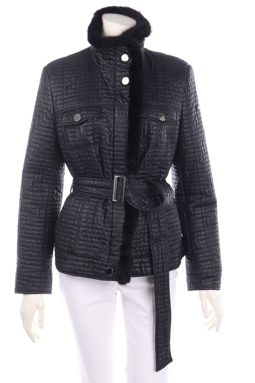 AIRFiELD - Stepp-Jacke mit Echt-Pelz-Besatz - L