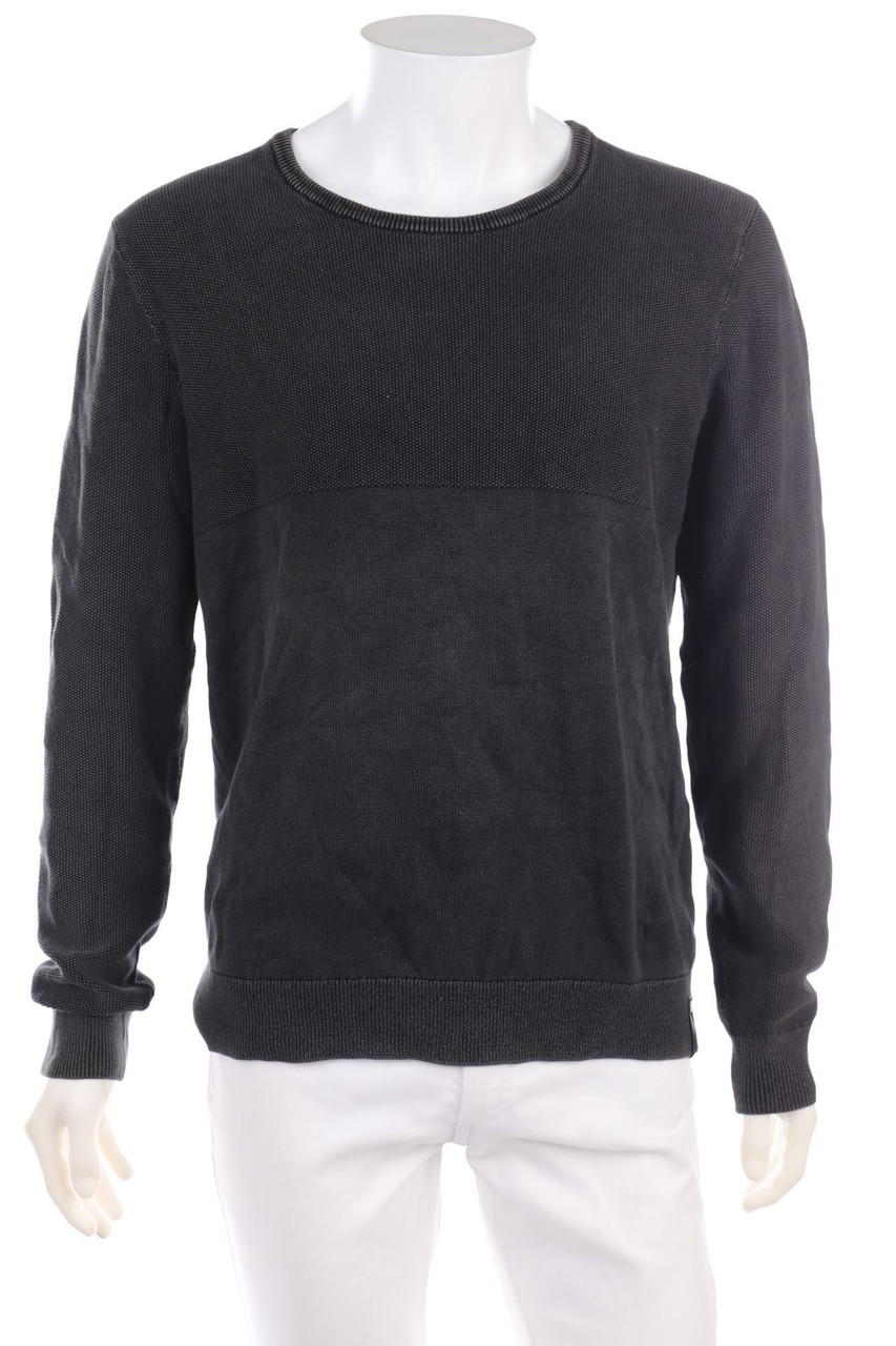 Calvin Klein Jeans - Garment Dyed-Baumwoll-Strick-Pullover - L