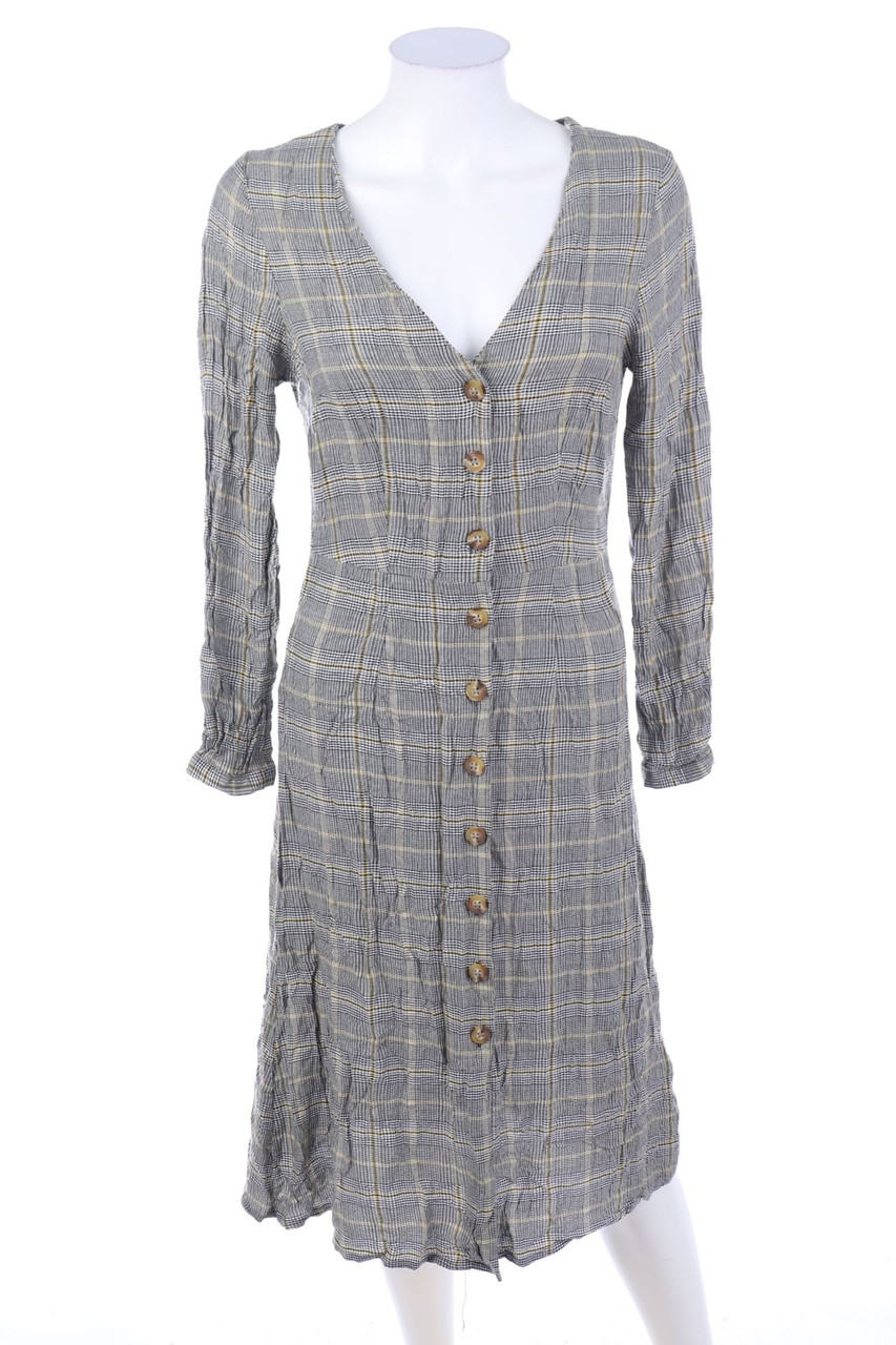 NEW LOOK - Blusenkleid mit Karo-Muster - D 36