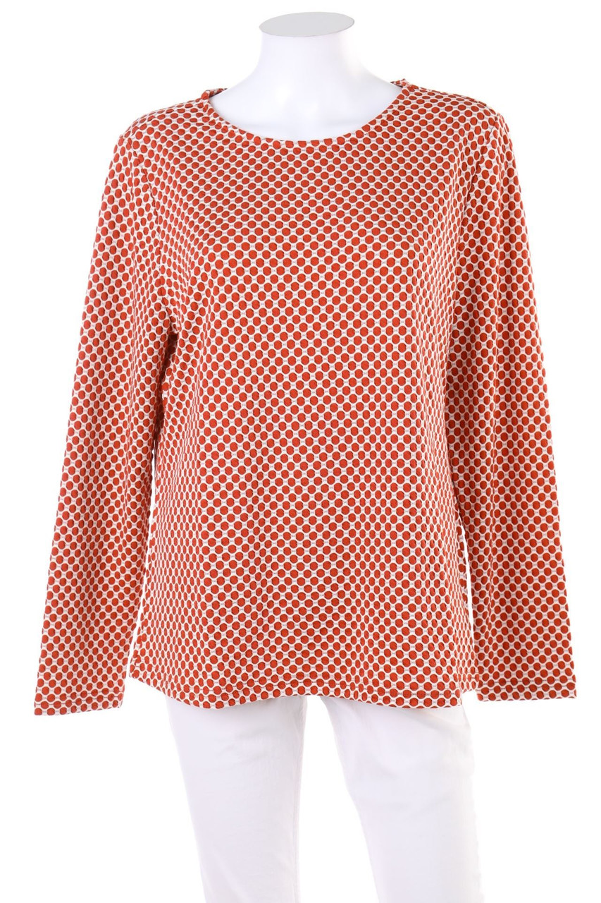 HELENA VERA - Longsleeve-Shirt mit Punkten - D 42