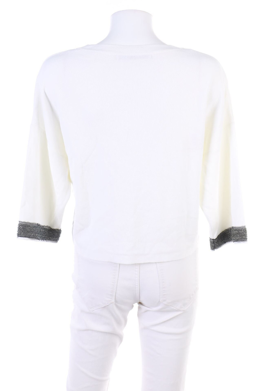 ZARA Strick-Pullover mit Perlen M