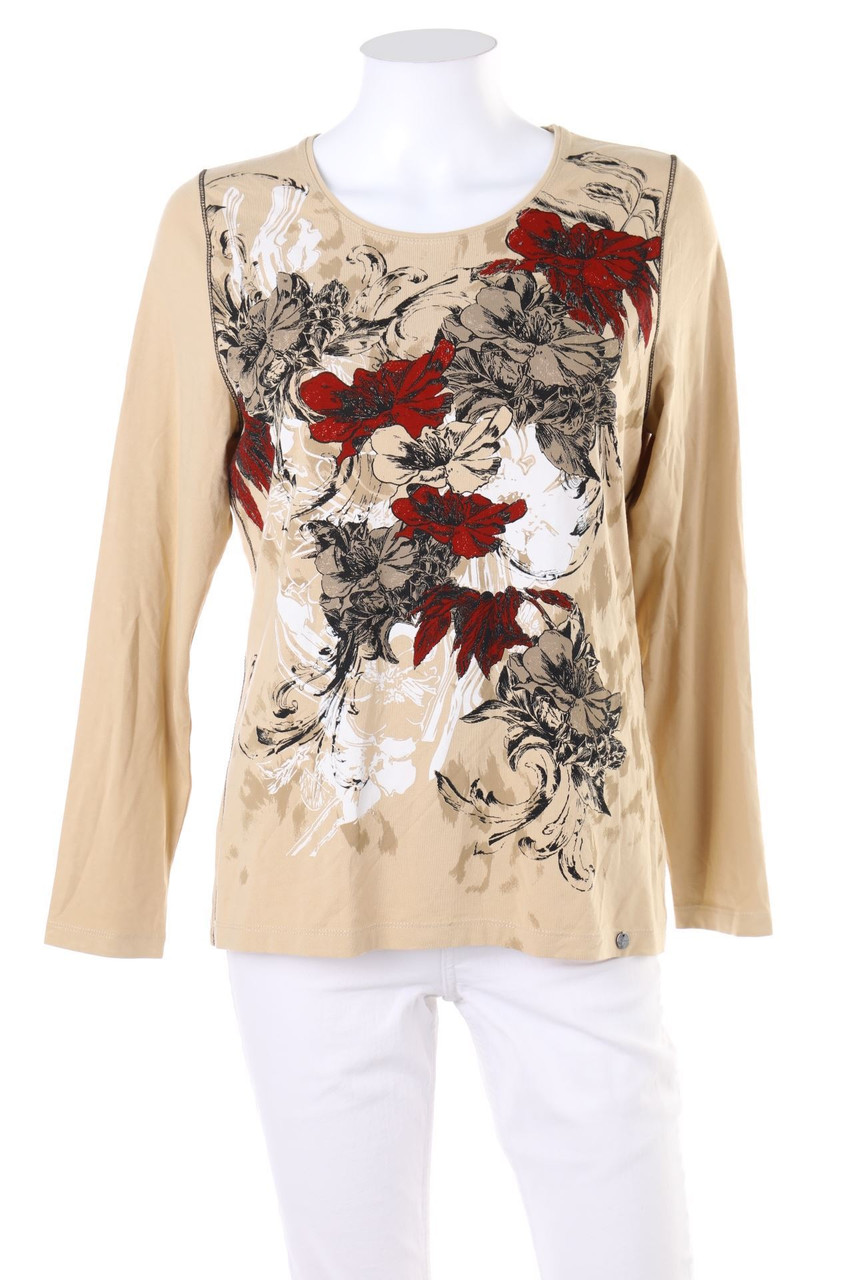 golléhaug - Longsleeve-Shirt mit Blumen-Print - D 38