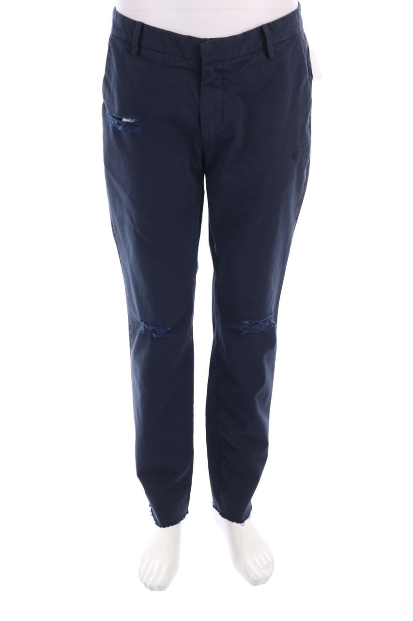 ROUNDEL LONDON - Destroyed Slim-Jeans mit Logo-Stickerei - W34