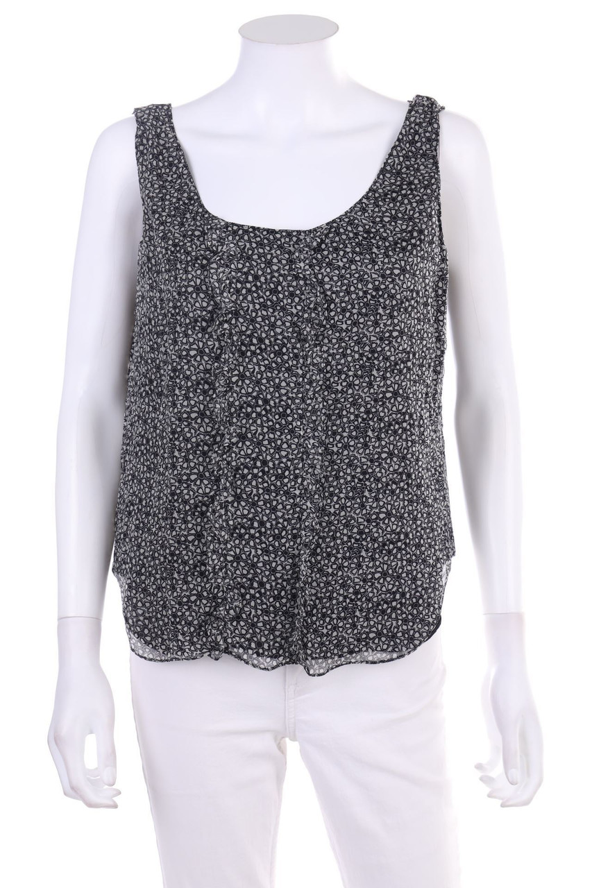 gio moretti - Seiden-Blusentop mit Blumen-Print - D 38