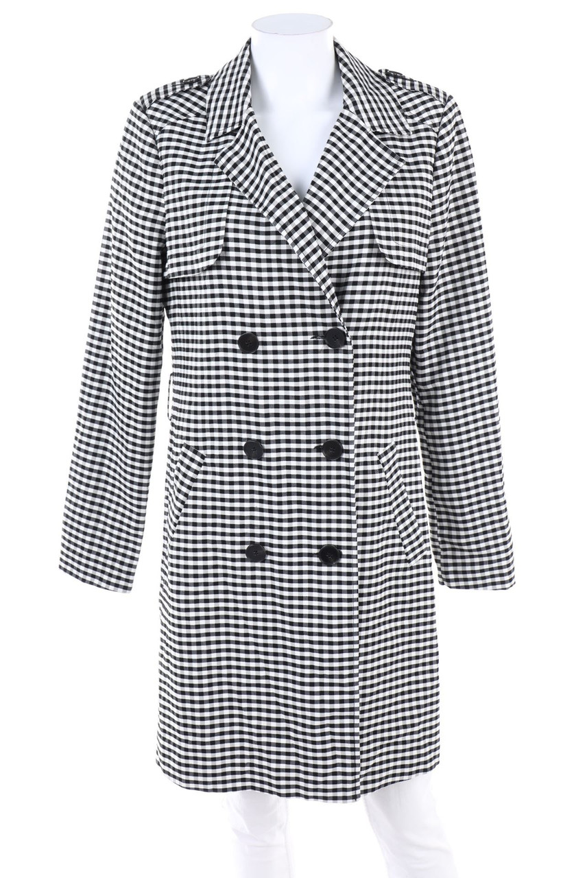 VERO MODA - Trenchcoat mit Karo-Muster - M