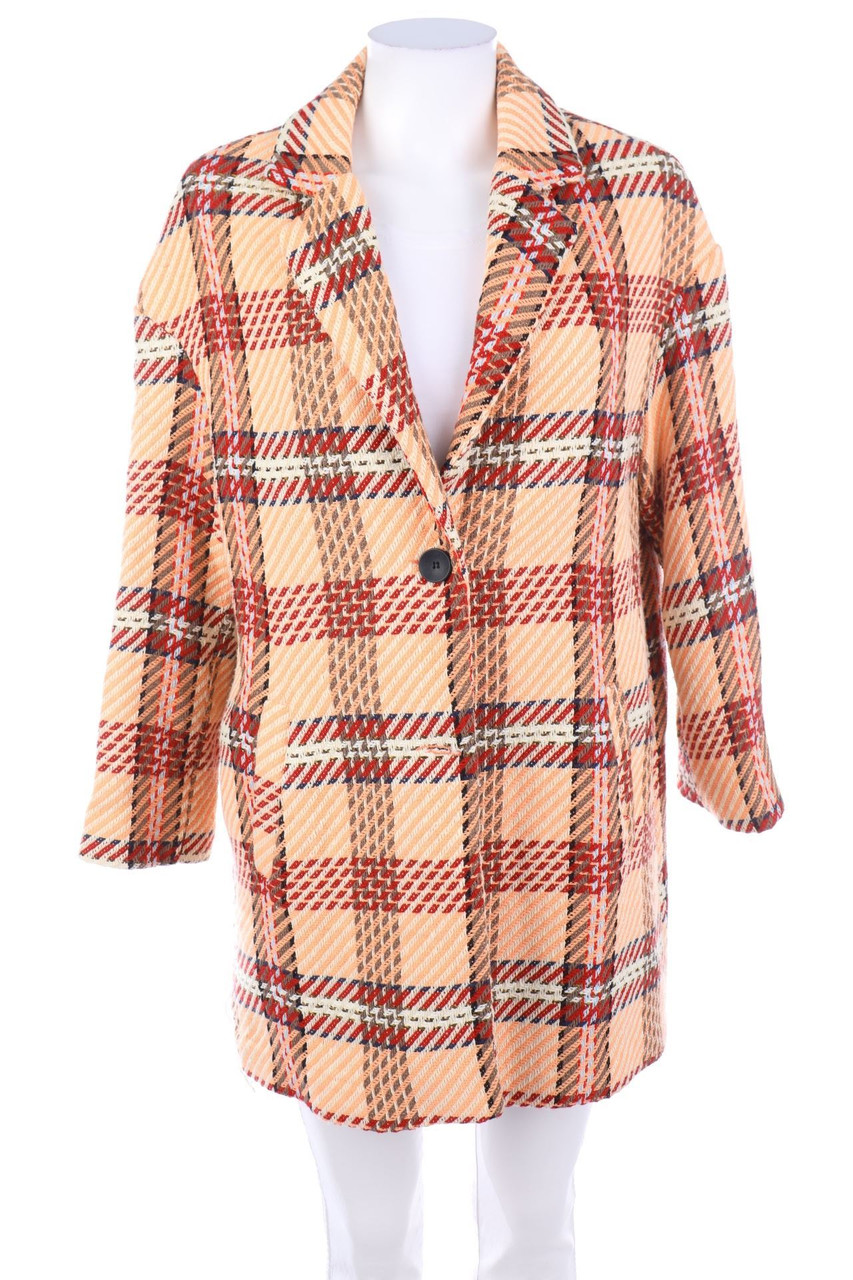 Stradivarius - Blazer-Jacke mit Karo-Muster - M