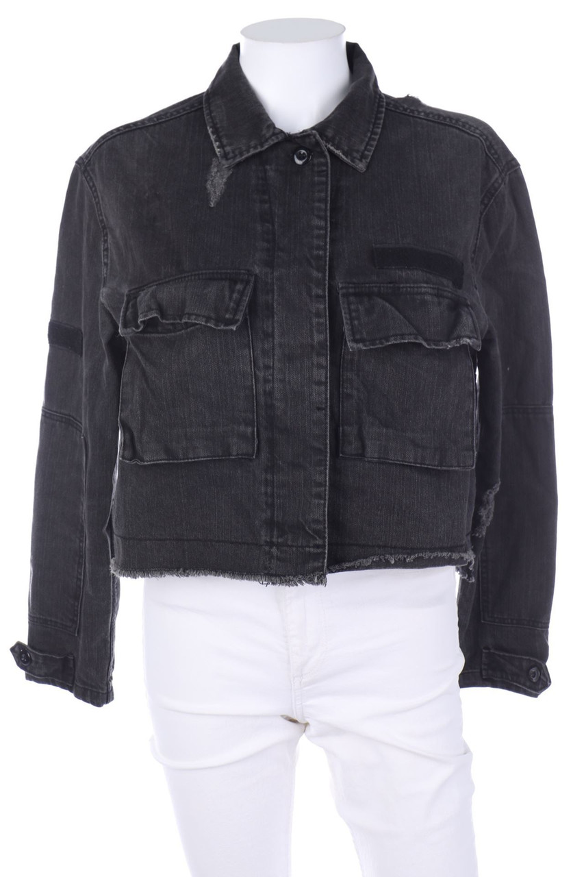 Bershka - Destroyed-Jeans-Jacke - S