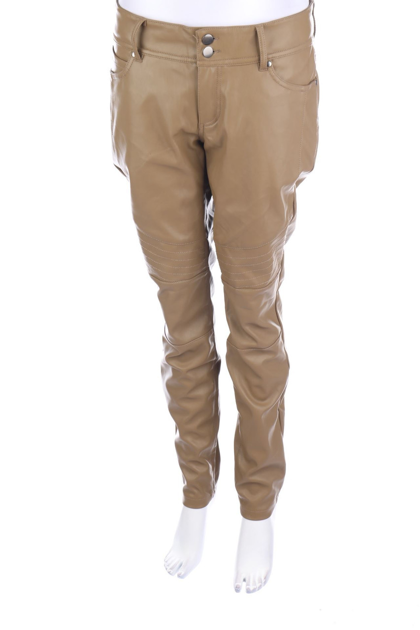 RAINBOW - Kunstleder-Hose im Biker-Stil - D 40