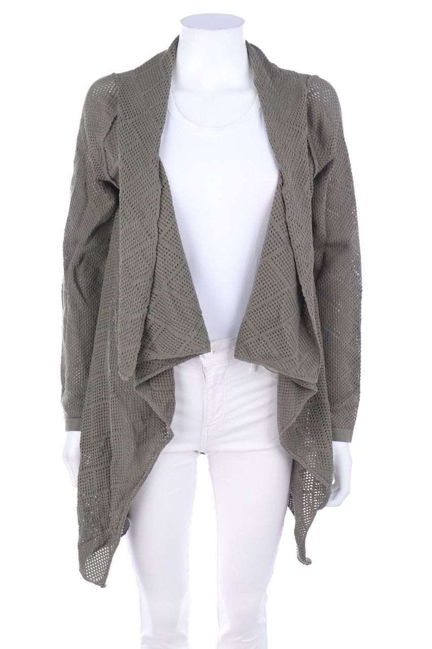 BRUNO MANETTI - Cardigan mit Wasserfall-Ausschnitt - ONE SIZE