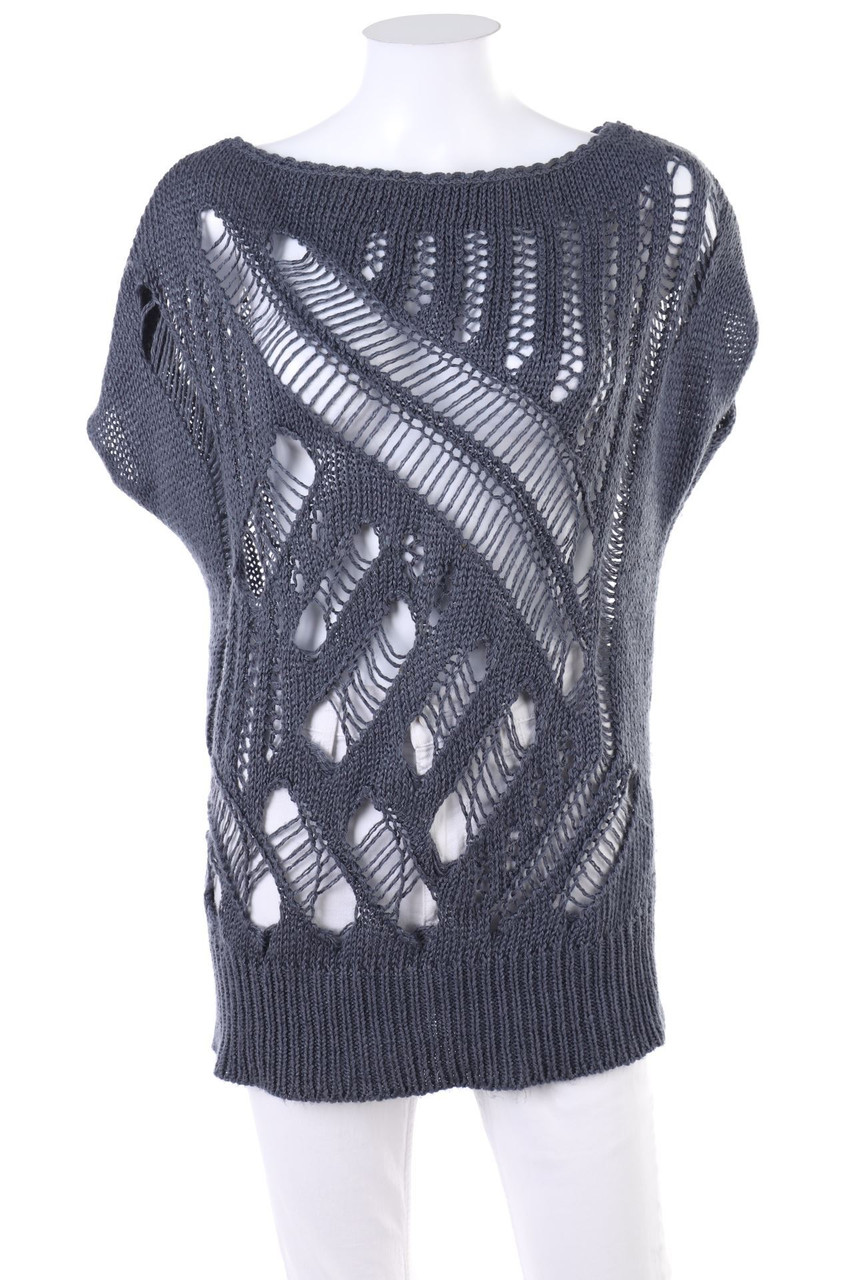 TOPSHOP - Kurzarm-Strick-Pullover - D 38