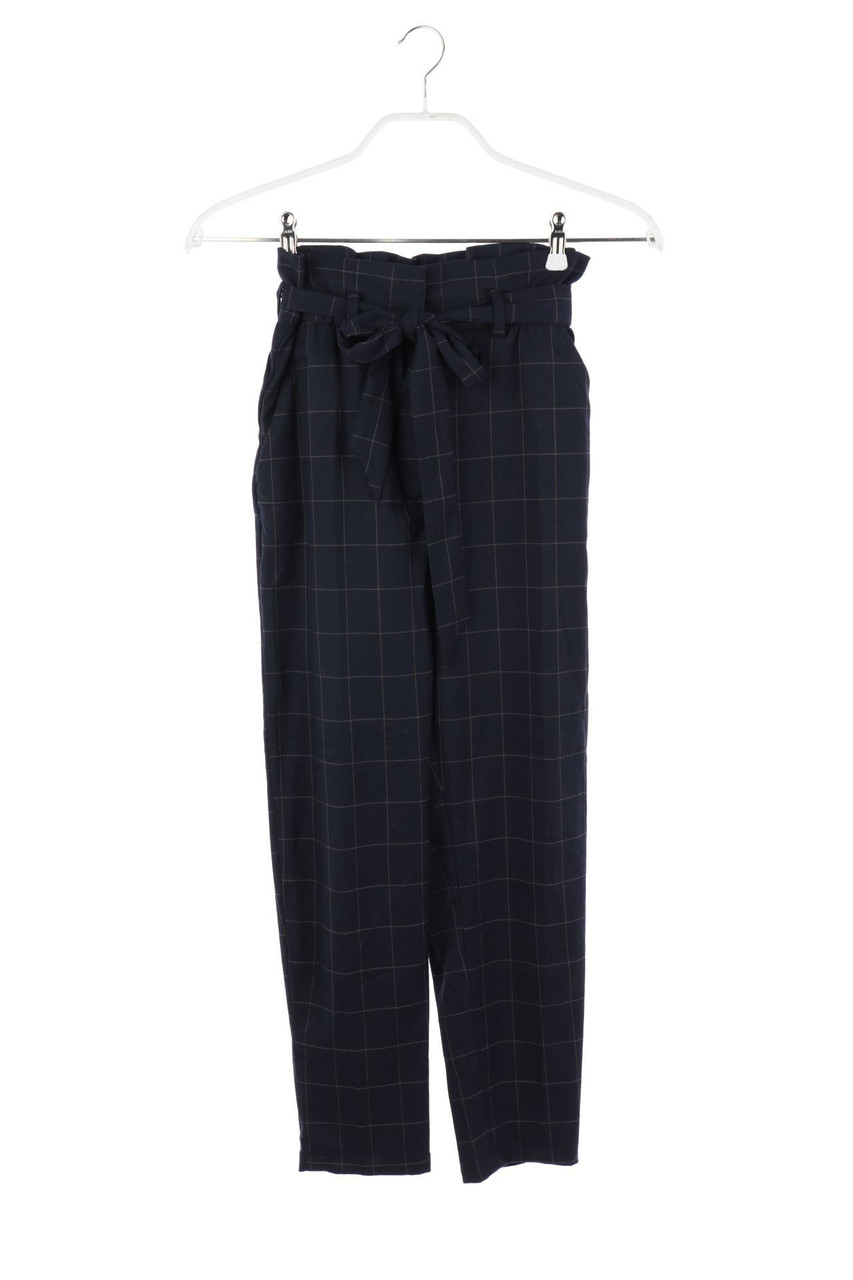 H&M - Karo-Paperbag-Hose - D 32