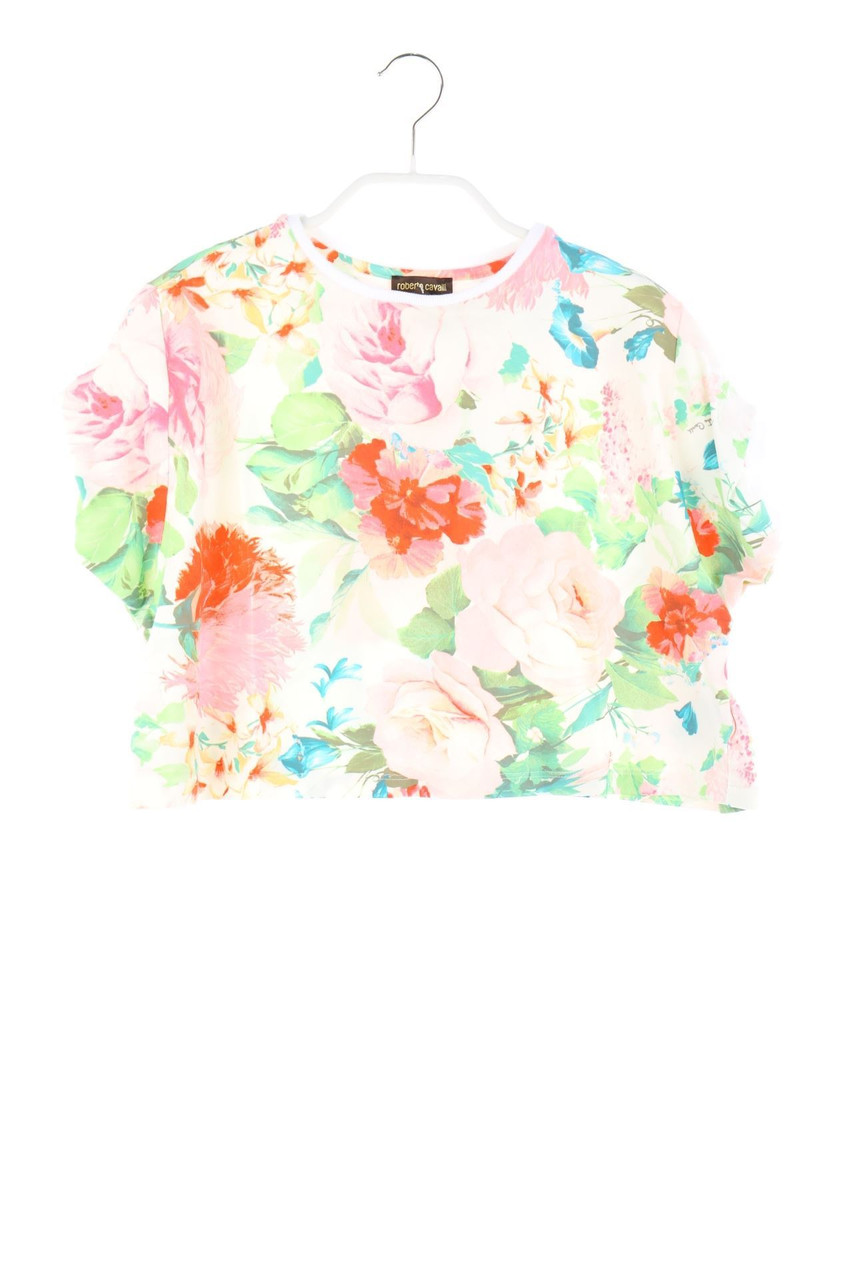 roberto cavalli - Oversize-T-Shirt mit Blumen-Print - 104