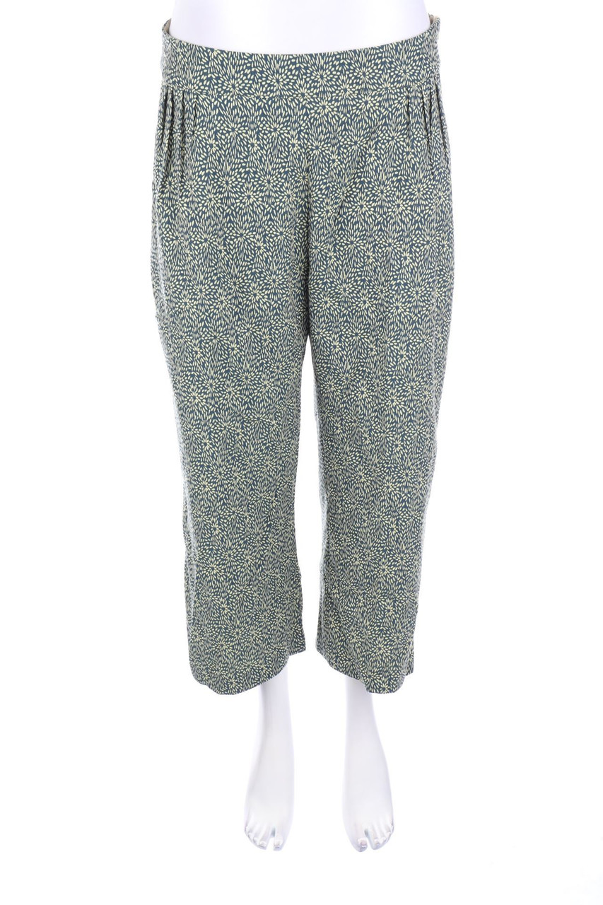LE´S - Cropped-Bundfaltenhose aus Jacquard - D 40