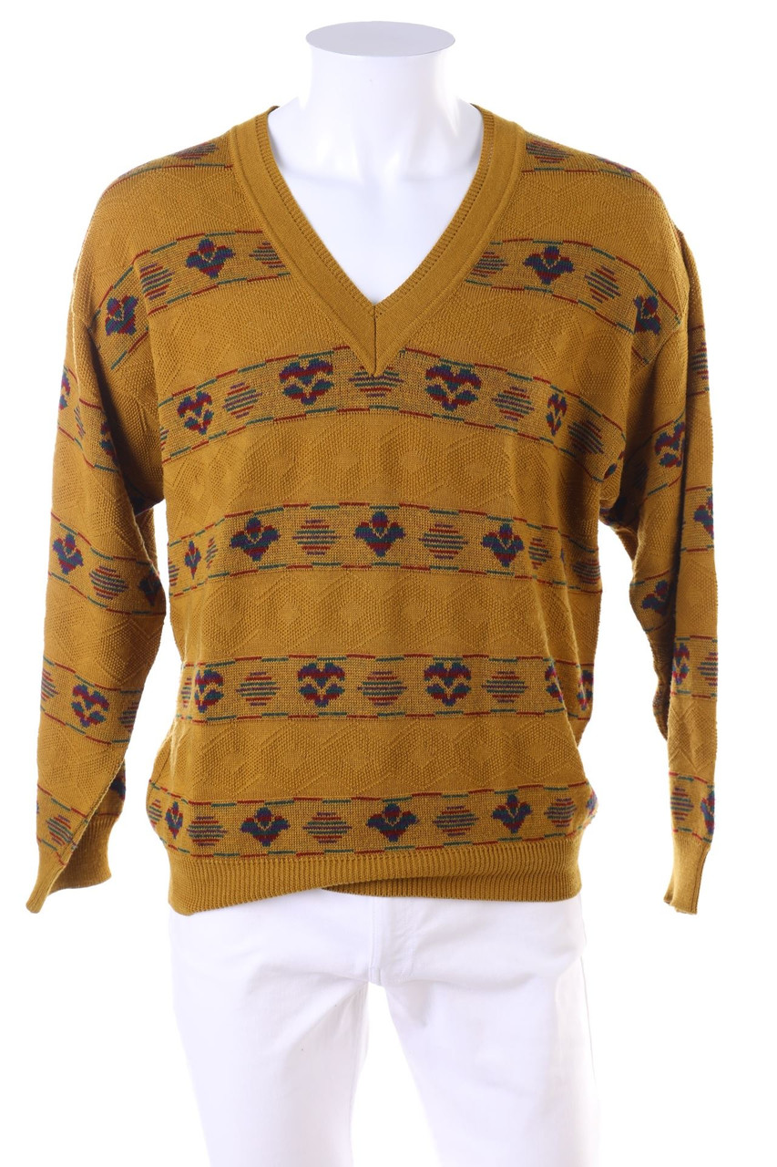 FRANK ALEXS - V-Neck-Pullover aus Woll-Mix - 52