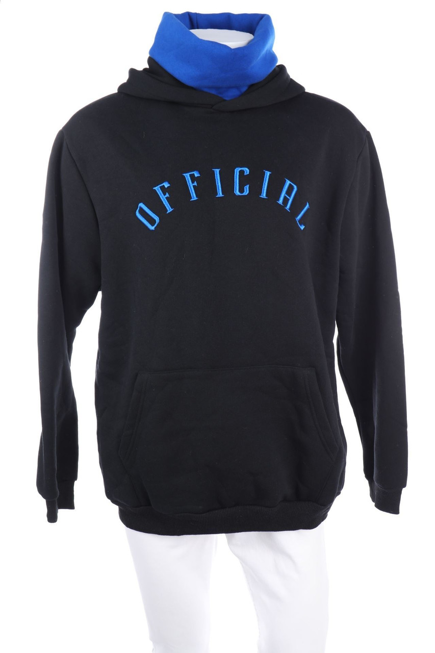 boohooMAN - Kapuzen-Pullover mit Stickereien - XL