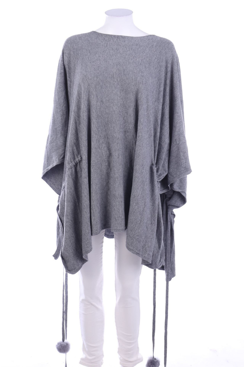 SECONDHAND - Poncho mit Tunnelzug - ONE SIZE