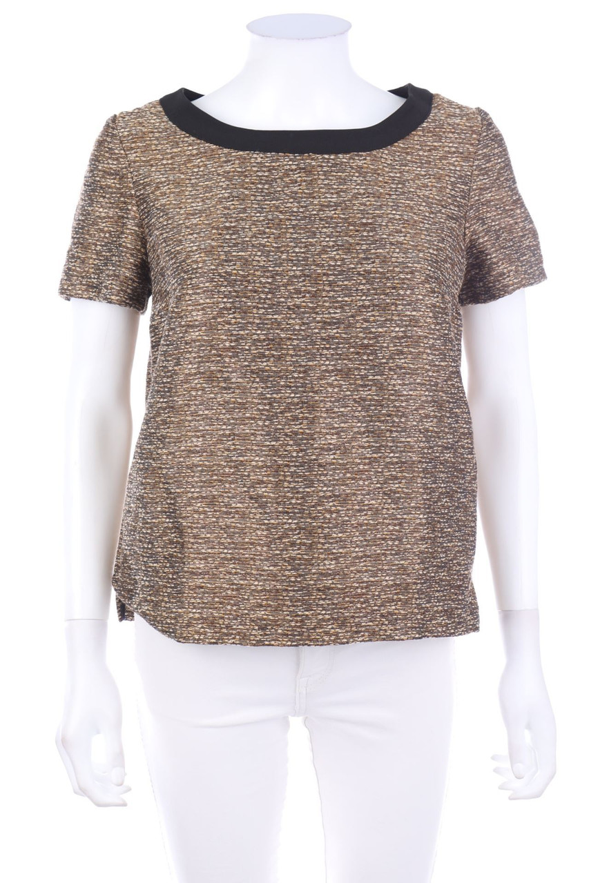 Cyrillus PARIS - Bouclé-Kurzarm-Bluse - D 36