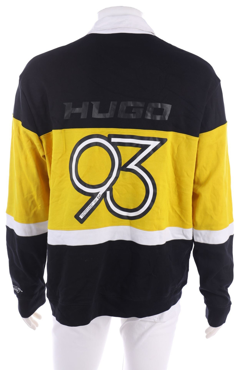 HUGO BOSS - Longsleeve-Poloshirt aus Baumwolle mit Logo-Patch - XL