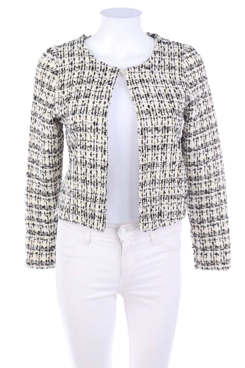 Ohne Label - Bouclé-Blazer mit Glitzer - D 32-34
