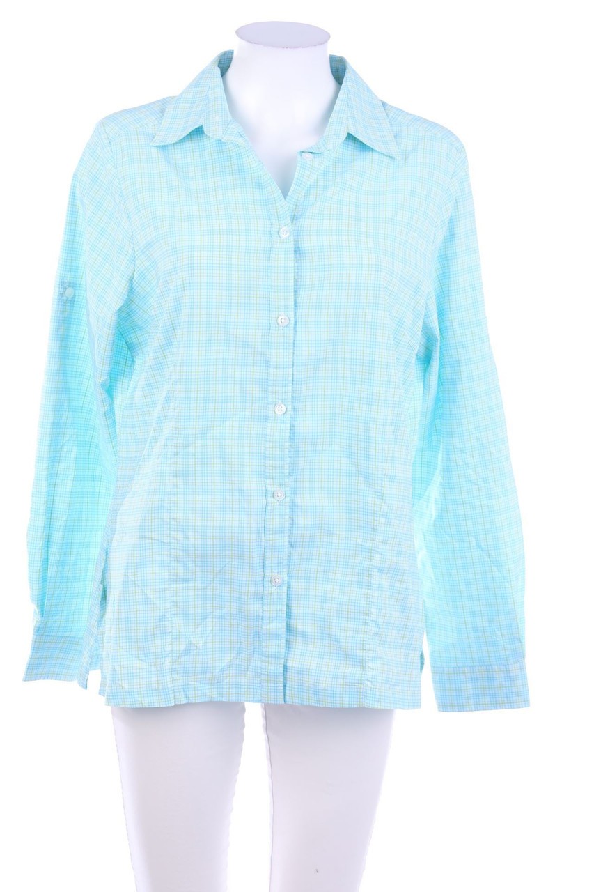 TCM - Hemd-Bluse mit Karo-Muster - D 40-42