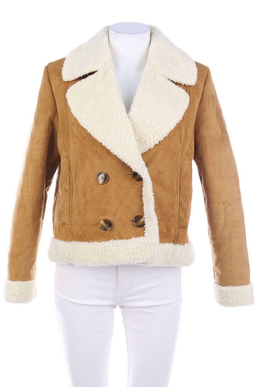 AVANT PREMIERE - Zweireiher-Faux Shearling-Jacke - D 38