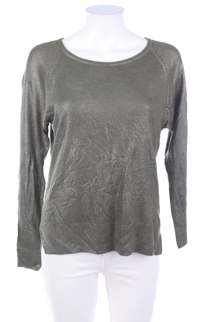 Zara Knit - Strick-Pullover mit Metallic-Effekt - S