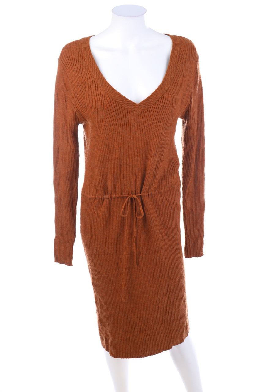 VILA - Strickkleid mit Tunnelzug - L