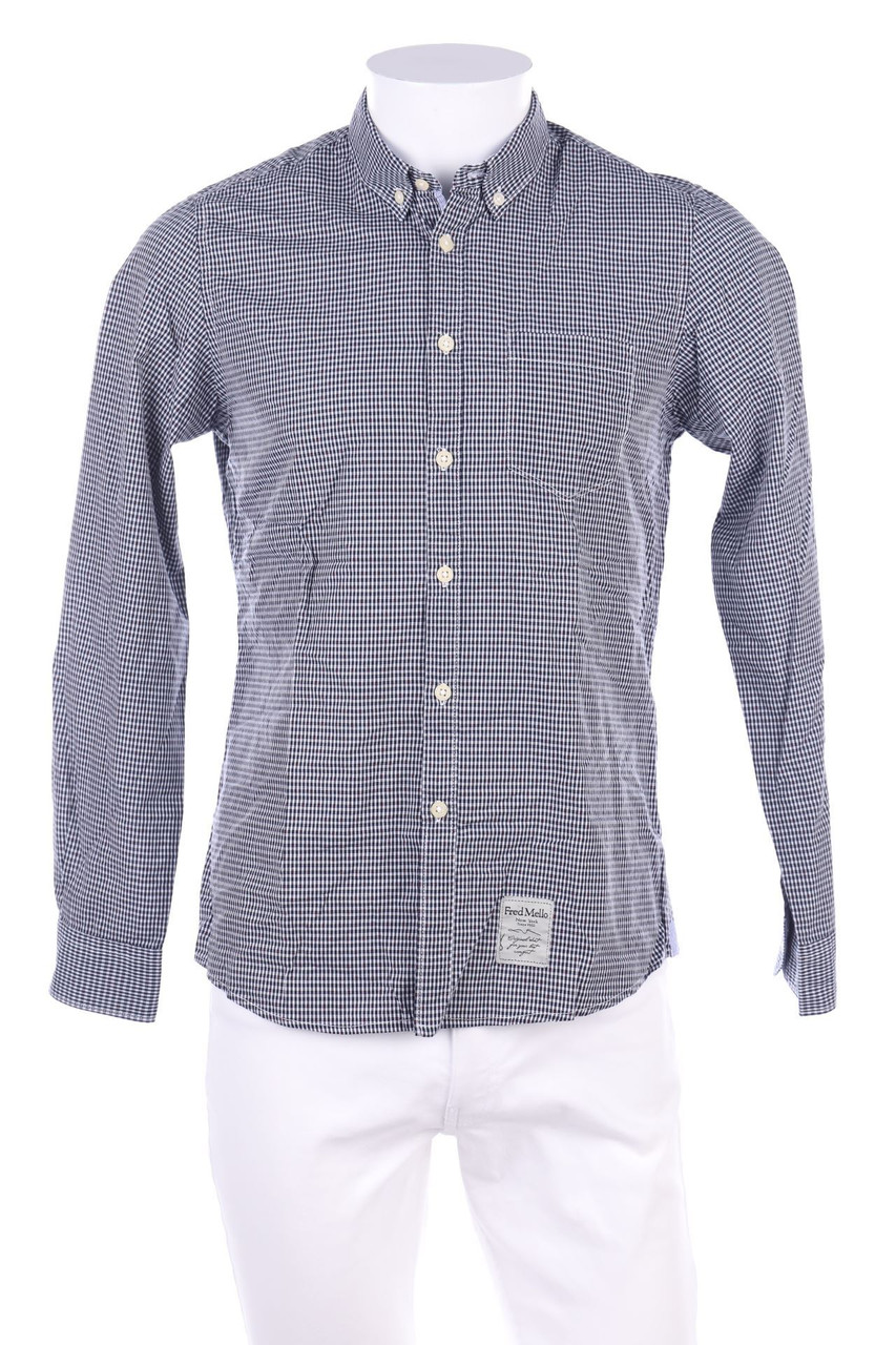 FRED MELLO - kariertes Button-down-Hemd - S