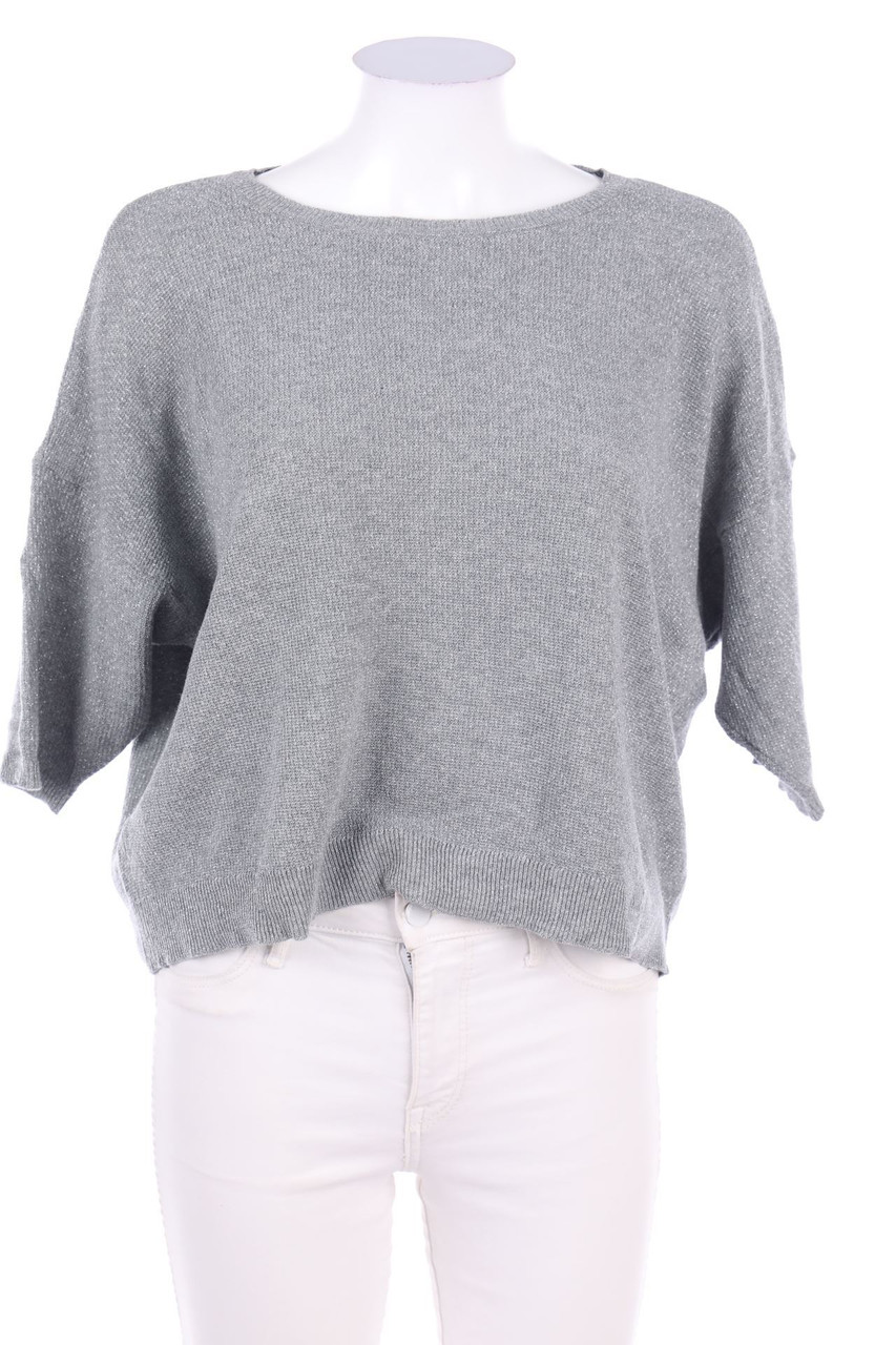 PATRIZIA DINI - Glitzer-Strick-Pullover - D 38