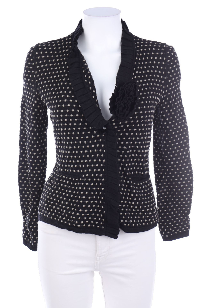 Ohne Label - Cardigan mit Rüschen - S