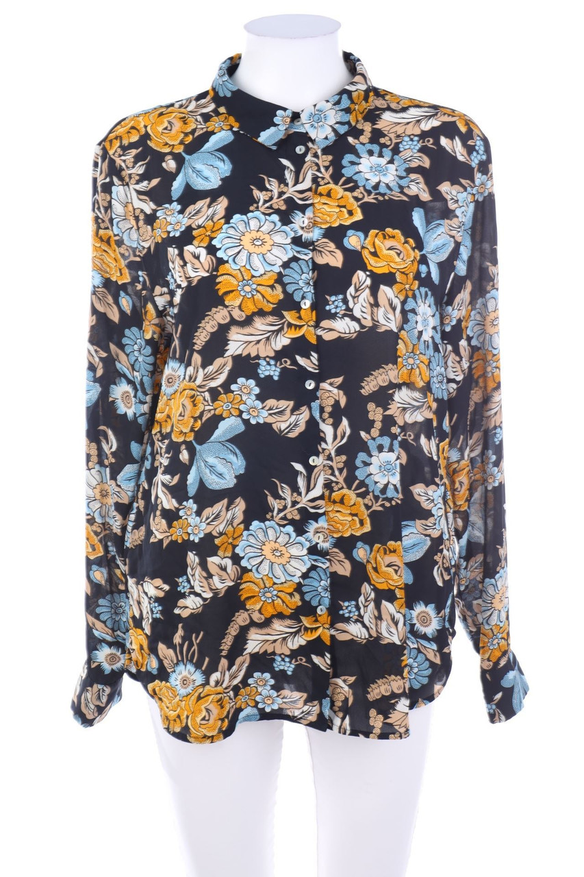H&M CONSCIOUS - Hemd-Bluse mit Blumen-Print - D 44
