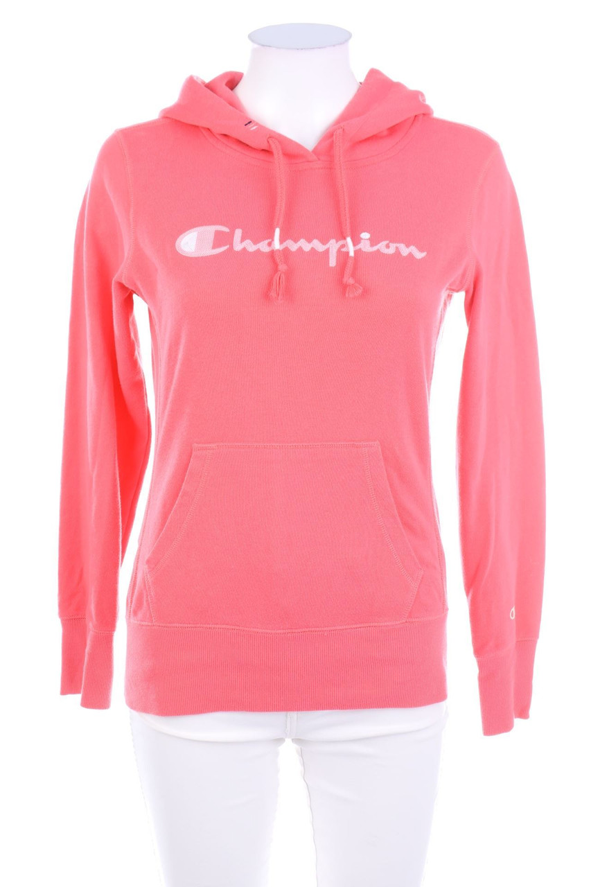 Champion - Kapuzen-Pullover mit Logo-Stickerei - S